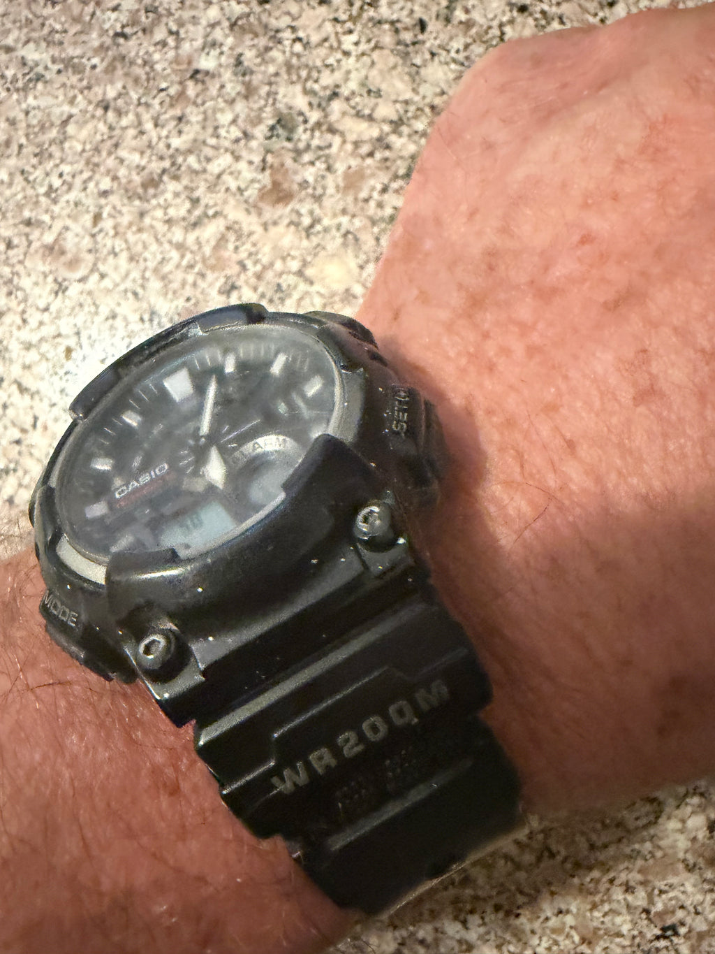 Casio AEQ-110W Analog Digital World Time Telememo 30 Men’s Quartz Watch 5479 Black 100M
