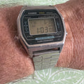 Vintage Casio H101 Marlin Module 106 Digital Watch 1980 Lithium 5 100M Alarm Chronograph Japan