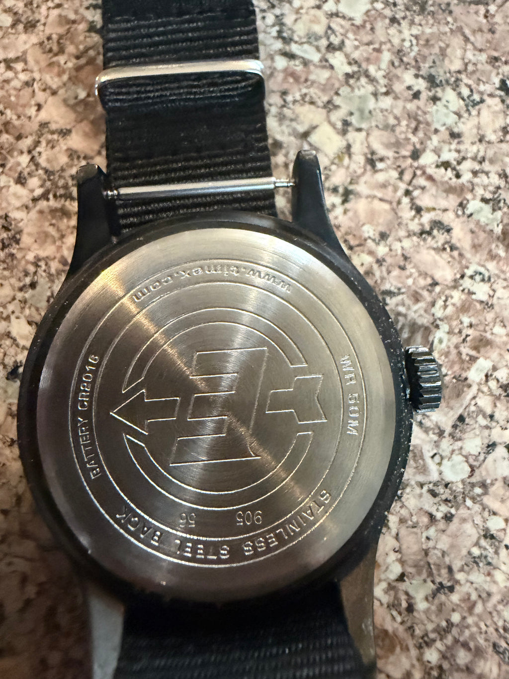 Vintage Timex Expedition Field Watch Quartz Gunmetal Metal Case Indiglo 50M