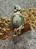 Vintage Waltham Ladies Manual Wind Bracelet Watch 10k RGF Cushion Case Mid Century Swiss