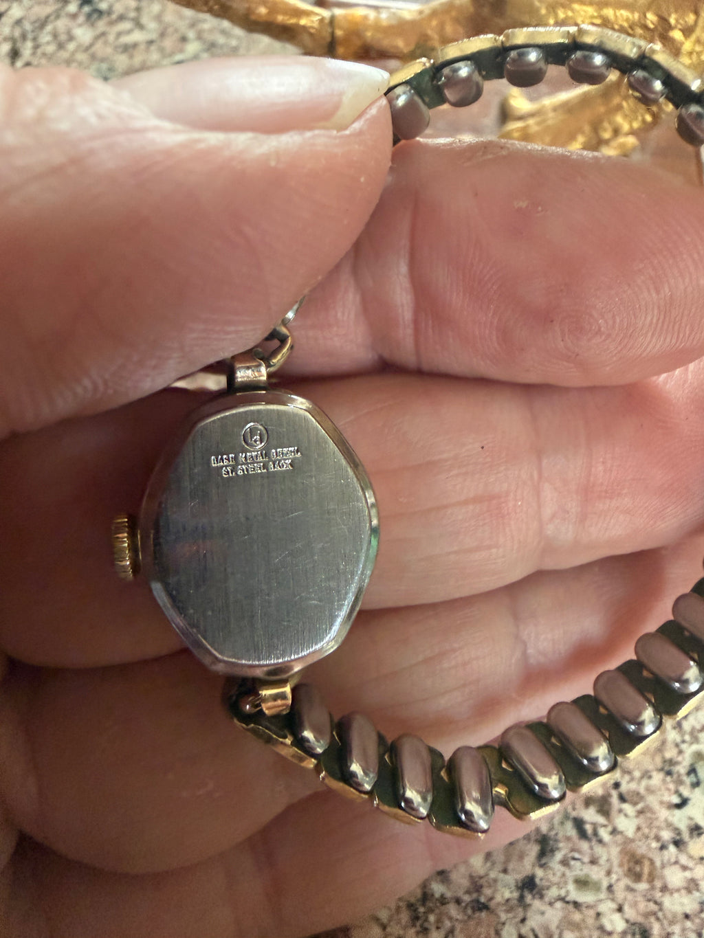Vintage Waltham Ladies Manual Wind Bracelet Watch 10k RGF Cushion Case Mid Century Swiss