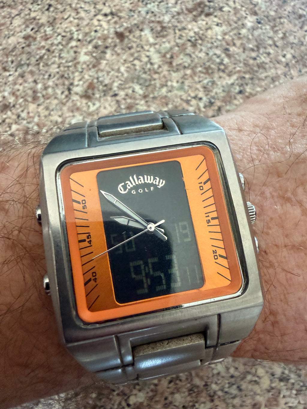 Callaway Golf CY-2073 Watch Stainless Steel – Orange Dial - analogue and digital