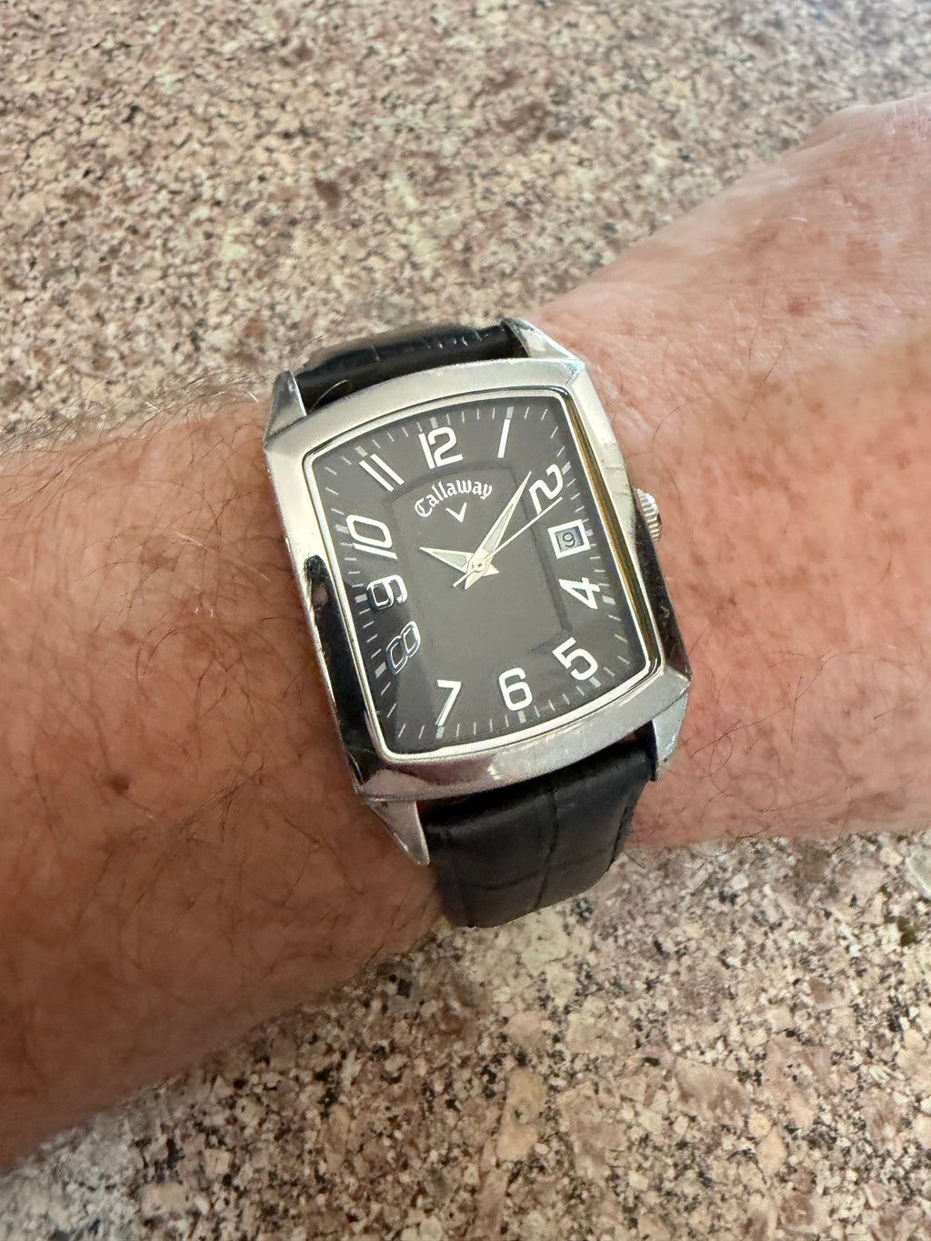 Vintage Callaway Golf CY2091 Quartz Tonneau Men’s Watch