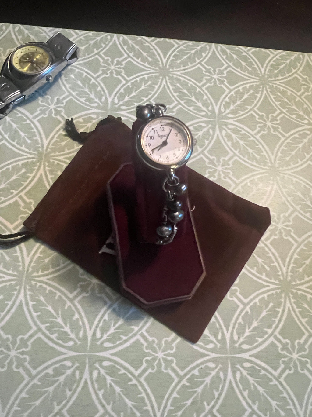 Vintage Legacy Ladies Dainty Silver Beaded Watch