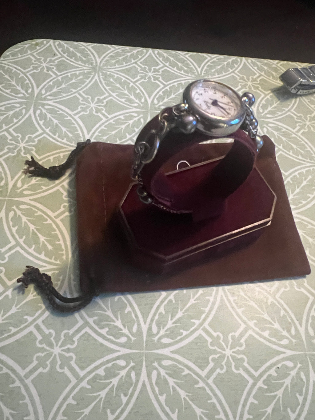 Vintage Legacy Ladies Dainty Silver Beaded Watch