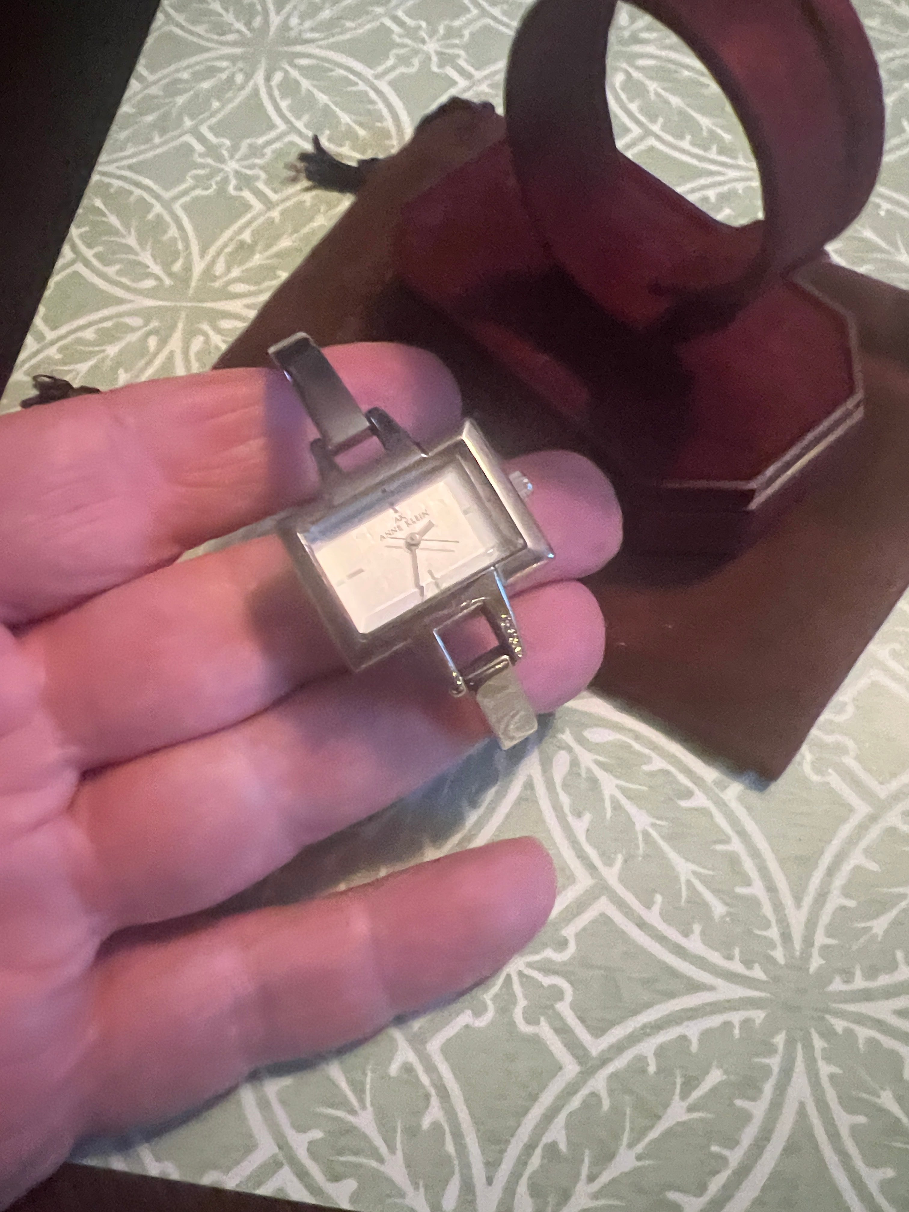 Ladies 90’s Anne Klein square dial watch
