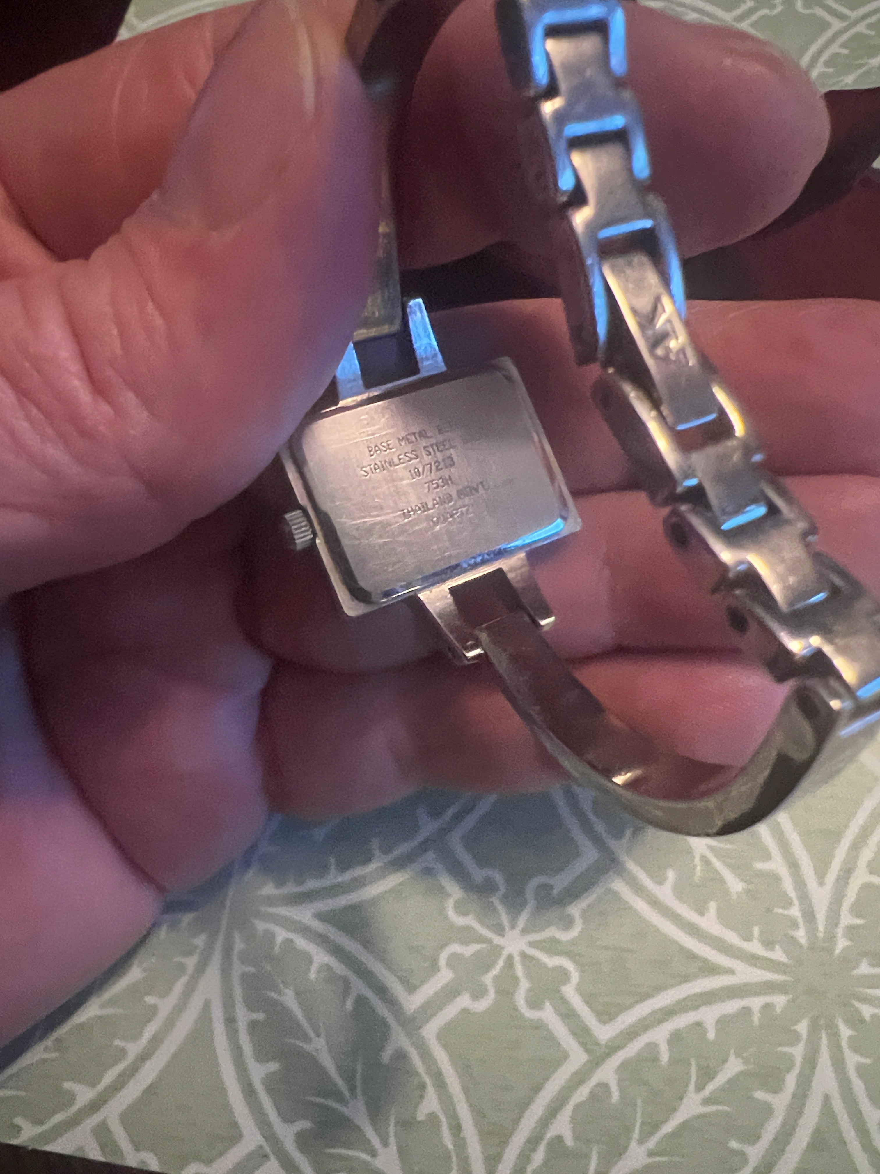 Ladies 90’s Anne Klein square dial watch