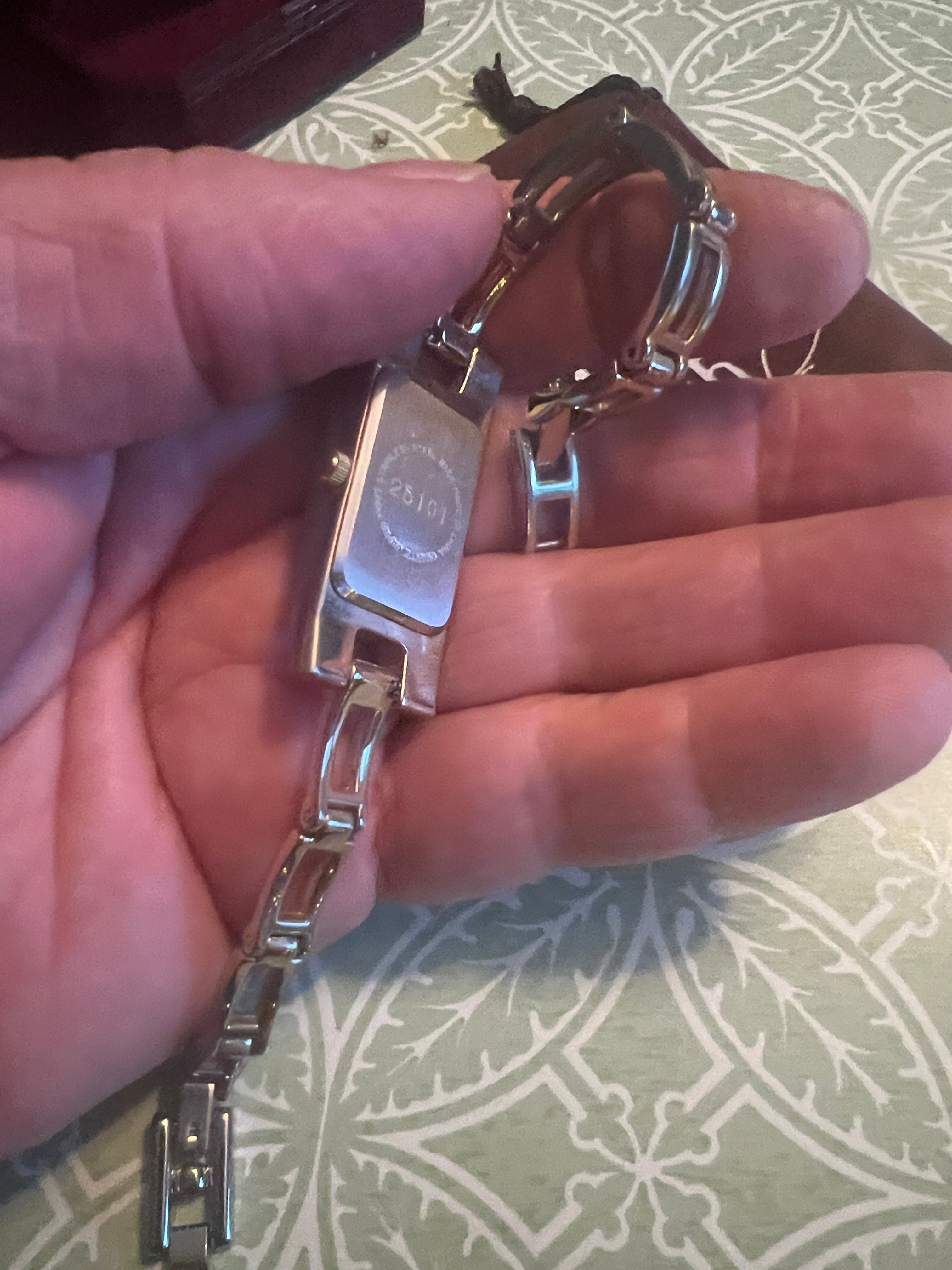 Vintage Hillard & Hanson crystal accent cocktail watch