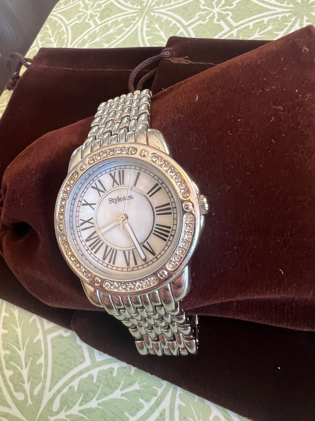 Ladies Styleco diamond accent cocktail watch. New battery