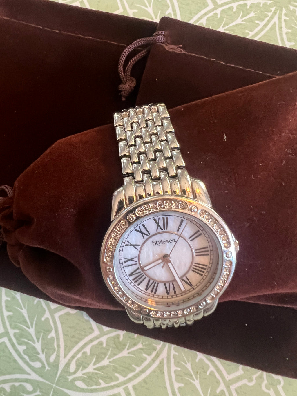 Ladies Styleco diamond accent cocktail watch. New battery