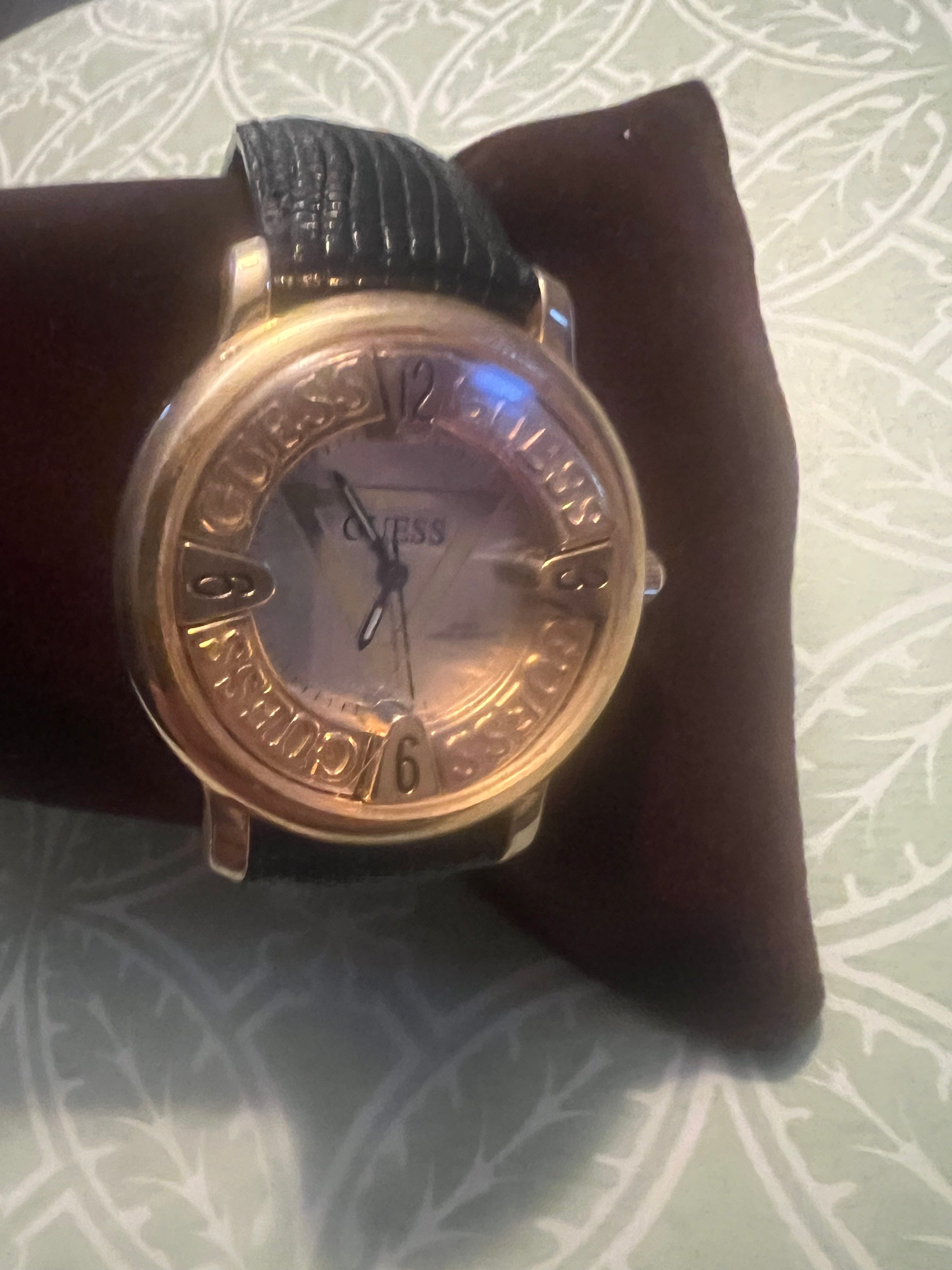 90’s Trend Guess Watch Gold Tone Never Worn New Battery