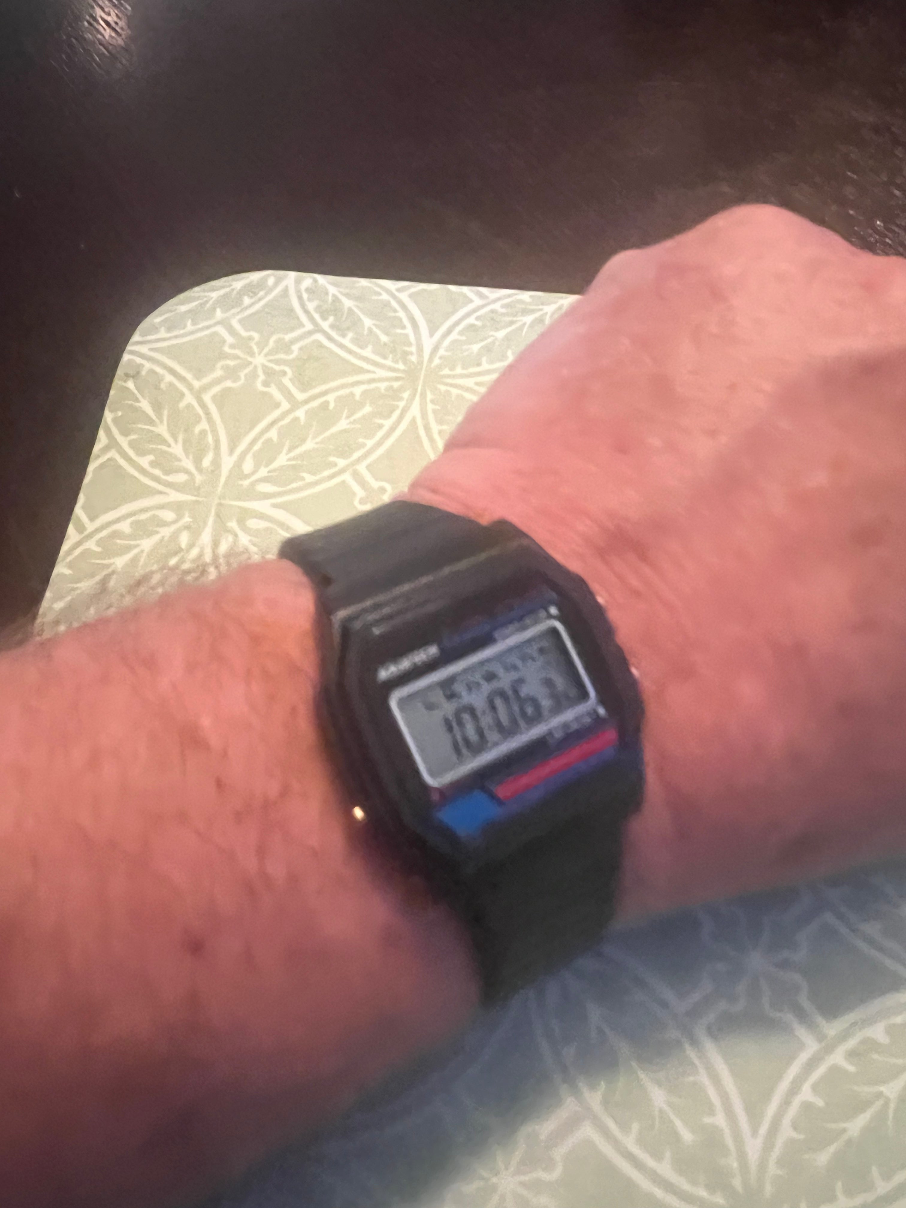 Classic 1982 Aquatech men’s digital watch. New battery