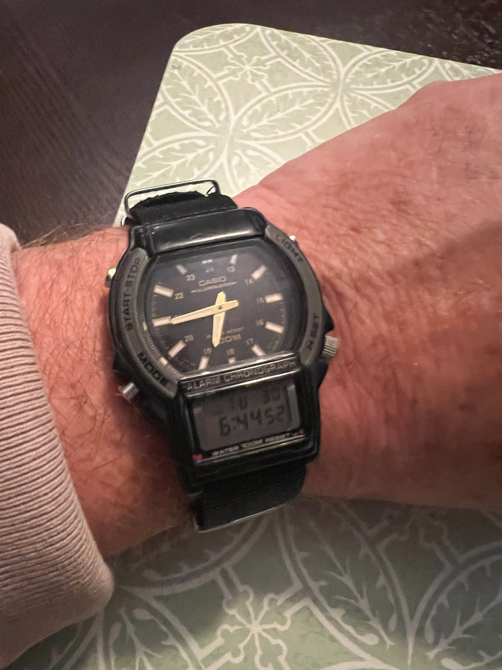 Casio vintage men’s analog/digital watch AW-61