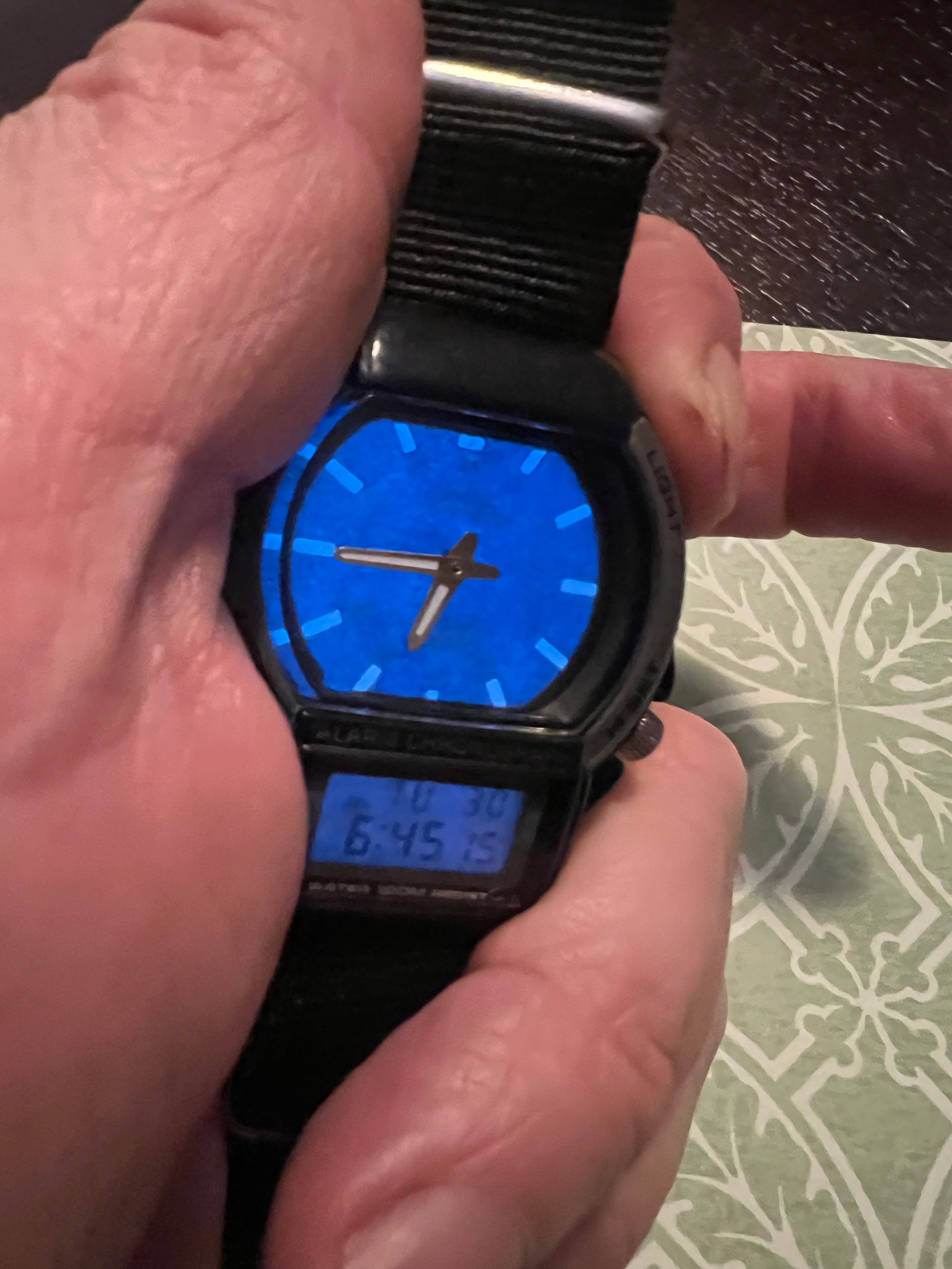 Casio vintage men’s analog/digital watch AW-61