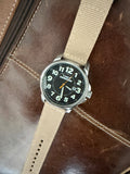 Timex Expedition 905 Quartz Field Watch Indiglo Date WR50M Tan Strap Runs