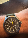 Timex Expedition Scout T49961 40mm Indiglo Field Watch Gray Case Olive Strap