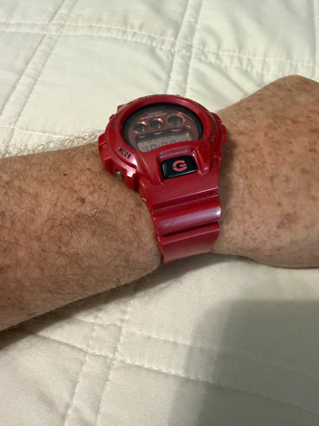 Casio G-Shock DW-6900MF Watch Men 50mm Red Crazy Color Alarm Chrono Digi NewBatt