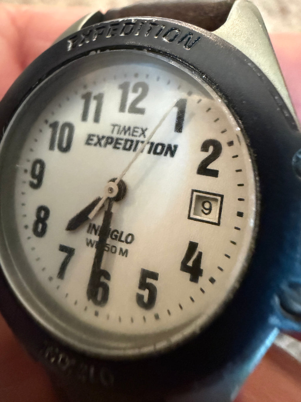 Vintage Timex Expedition Ladies Watch Indiglo Date White Dial New Battery
