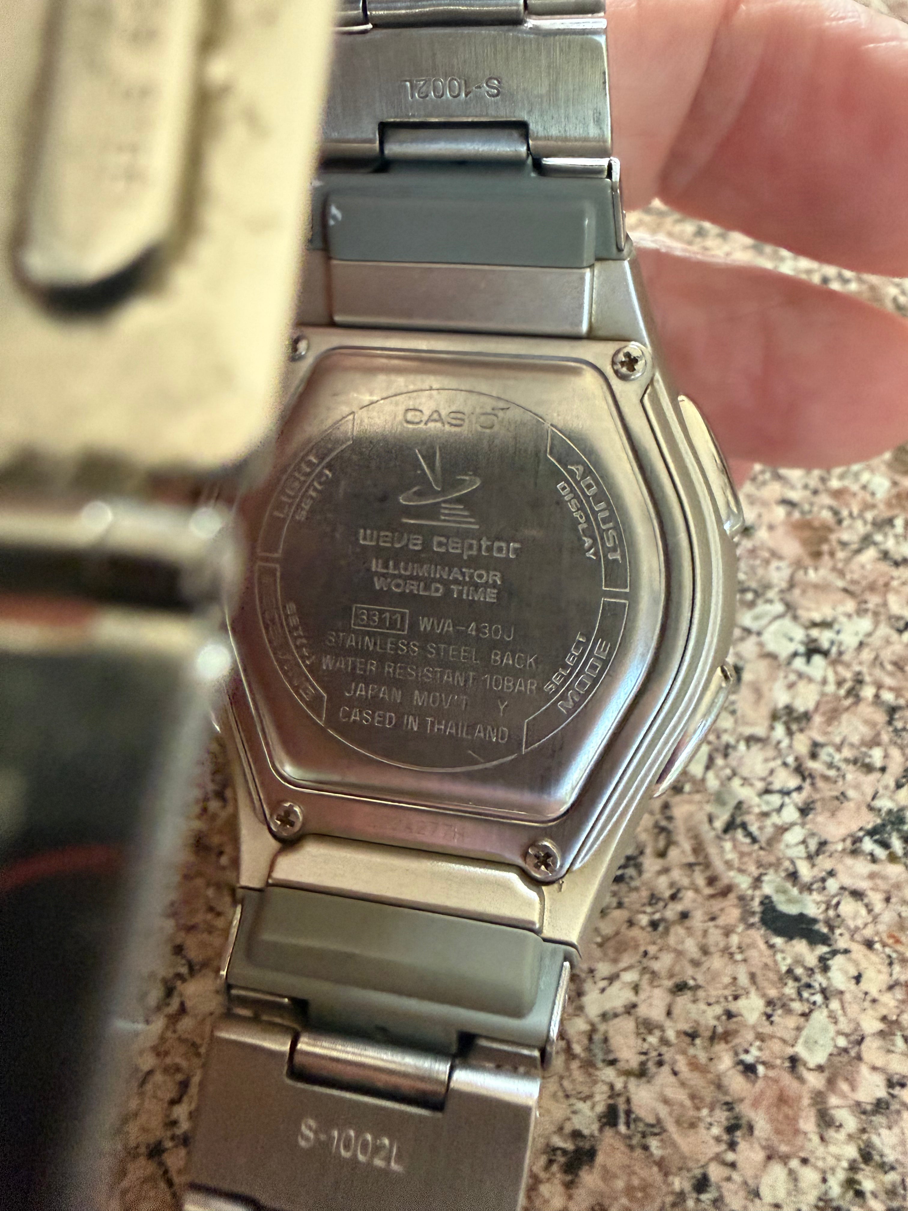 Casio Wave Ceptor WVA-430J 3311 Atomic Analog Digital Watch  New Bat. Full Links