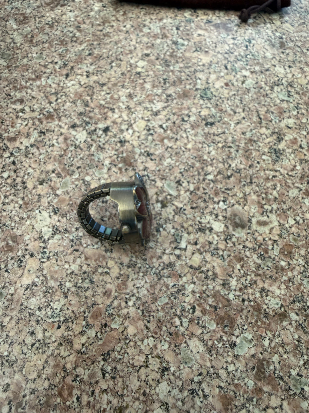 Vintage flower ring watch