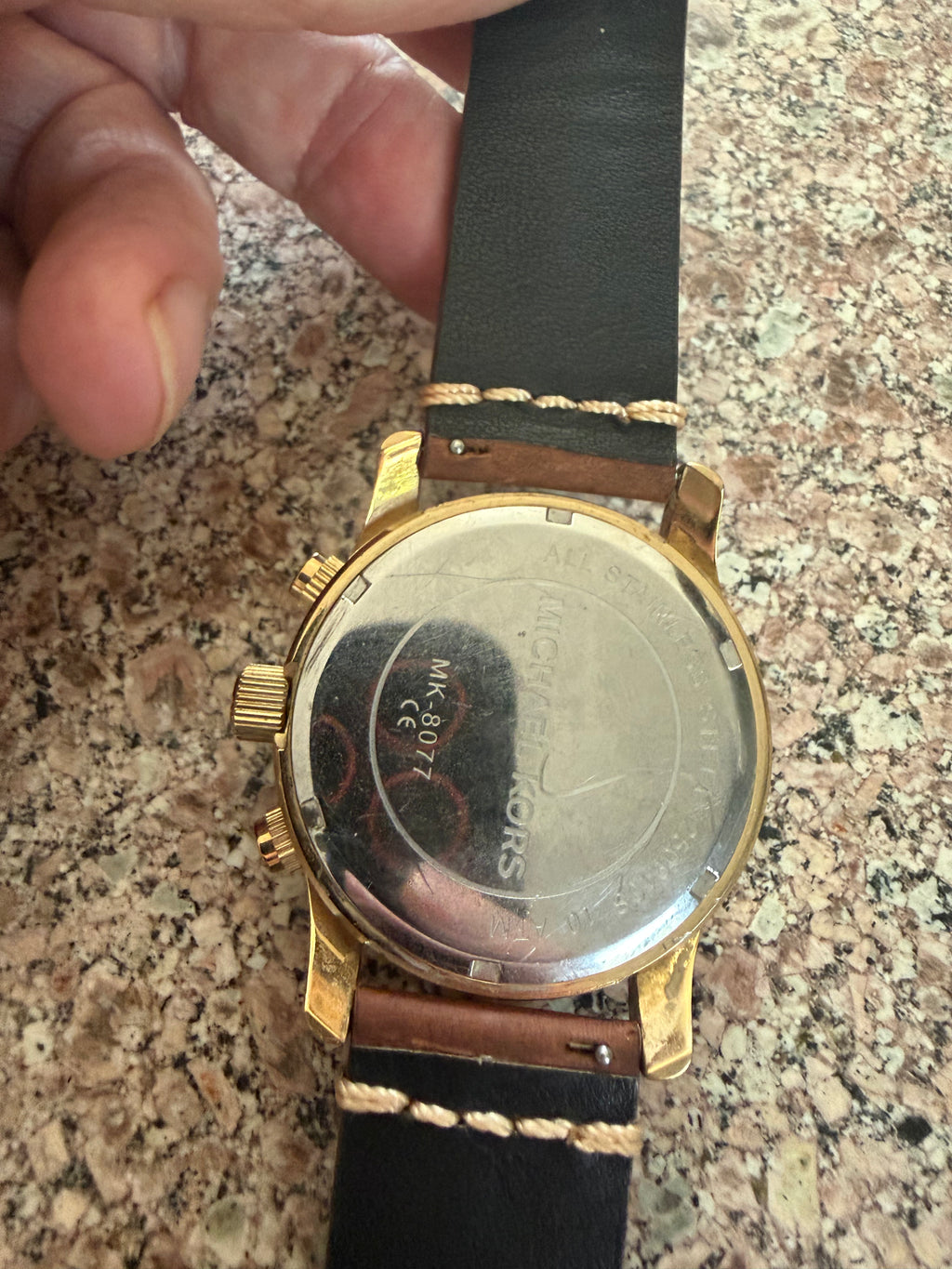 Men’s MK-8077 gold tone watch