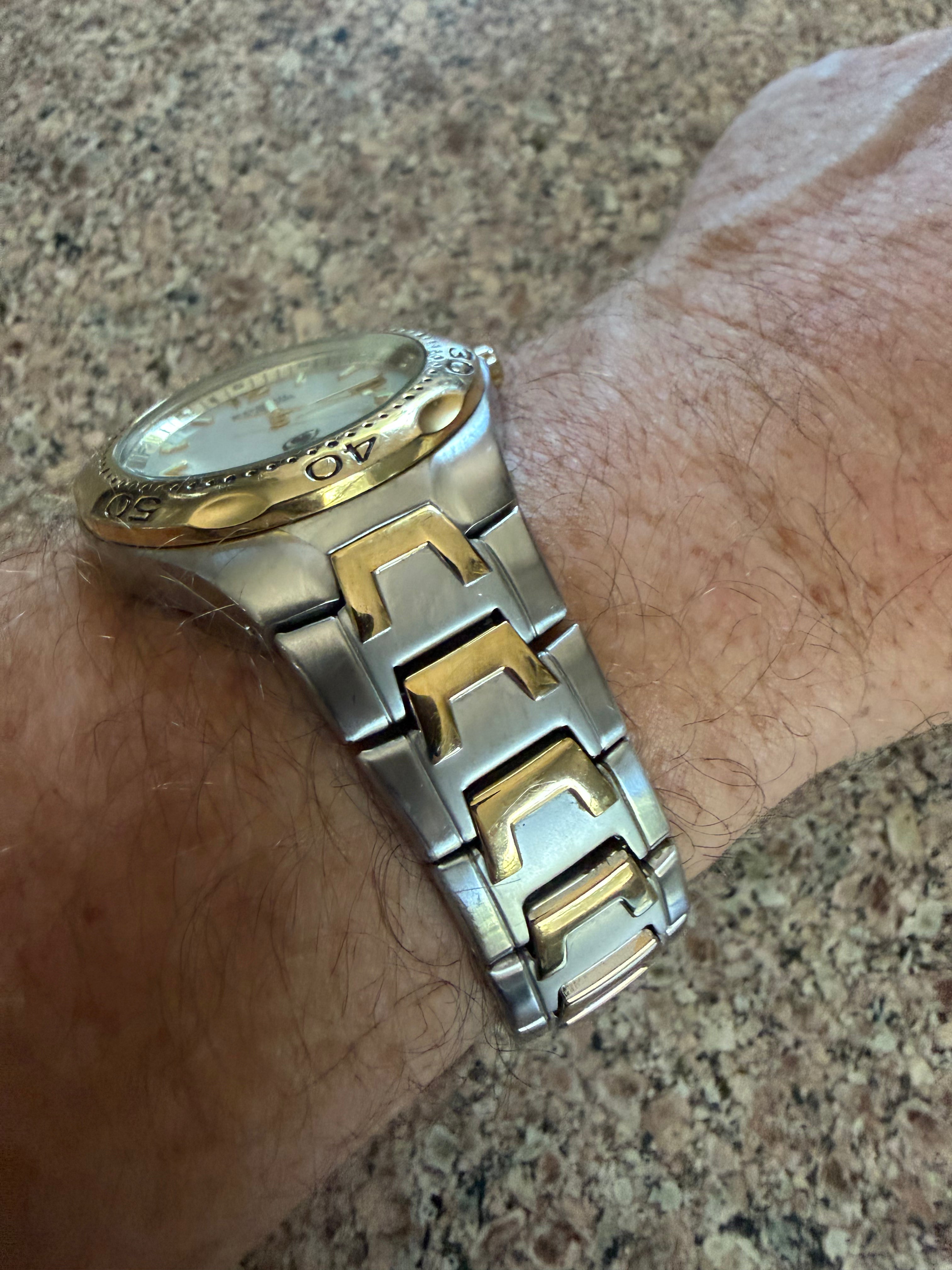 Fossil AM-3424 men’s two tone watch