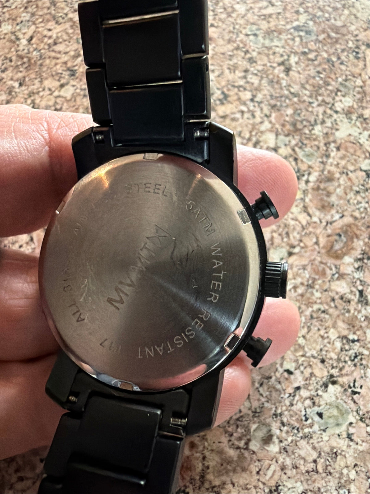 MVMT 5ATM B17 316L  Blackout Tactical Chrono watch