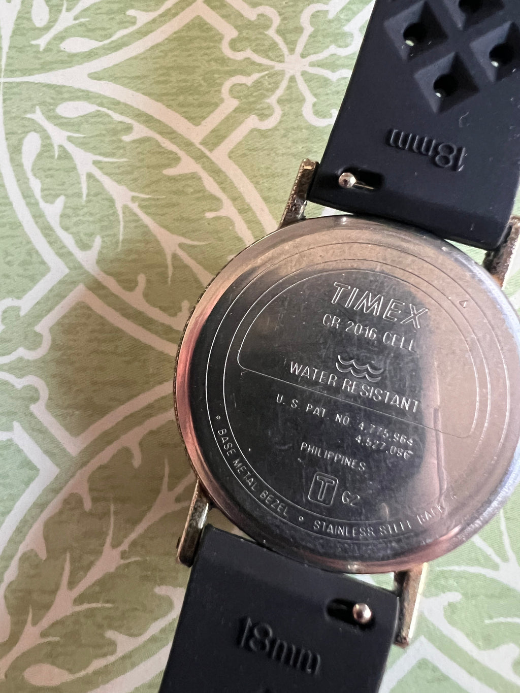 Men’s vintage Timex Indiglo Watch new battery Tropic strap