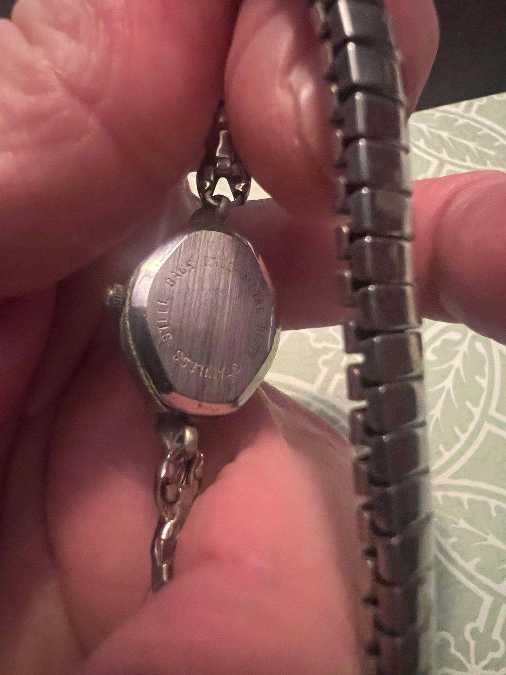 Ladies Collezio vintage dainty silver tone watc