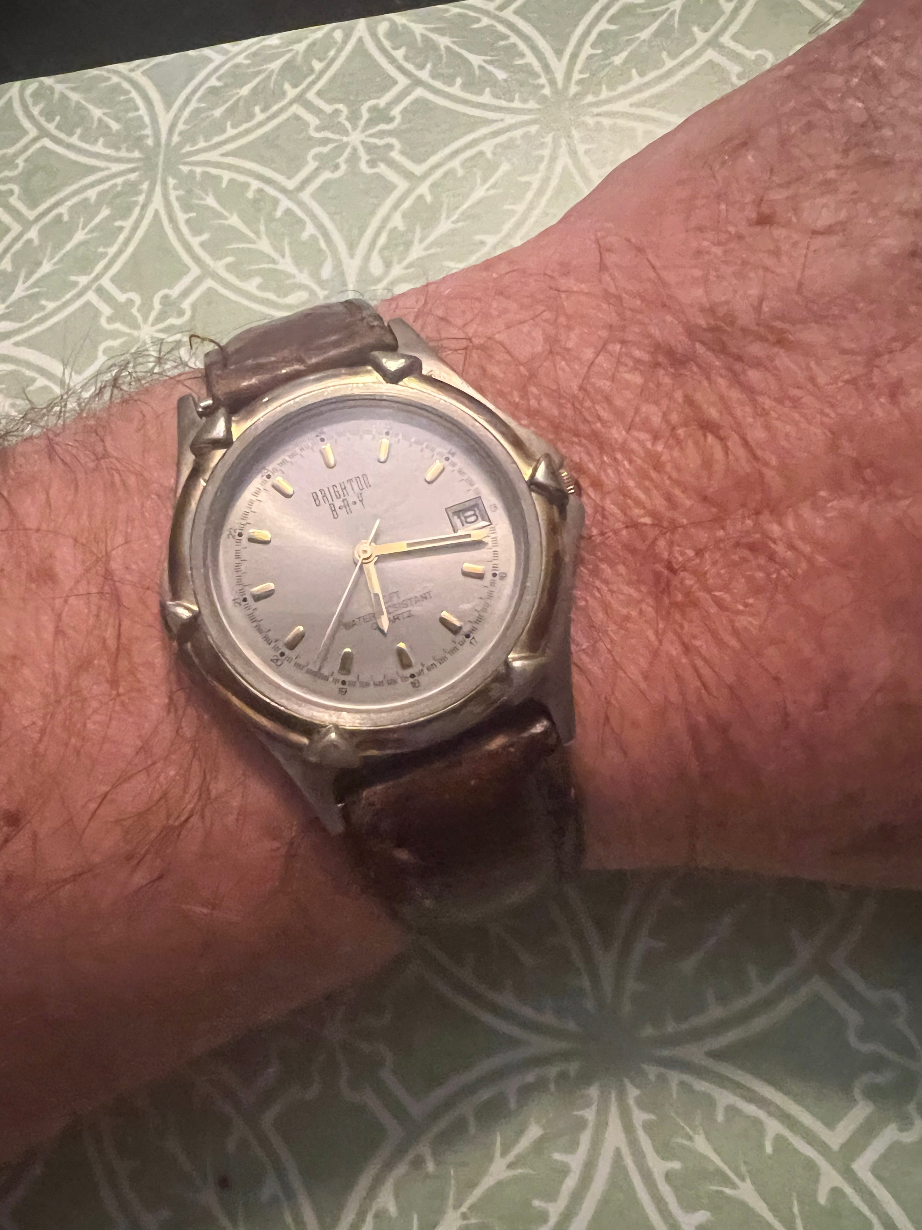 Men’s 1991 Brighton Bay date watch two-tone