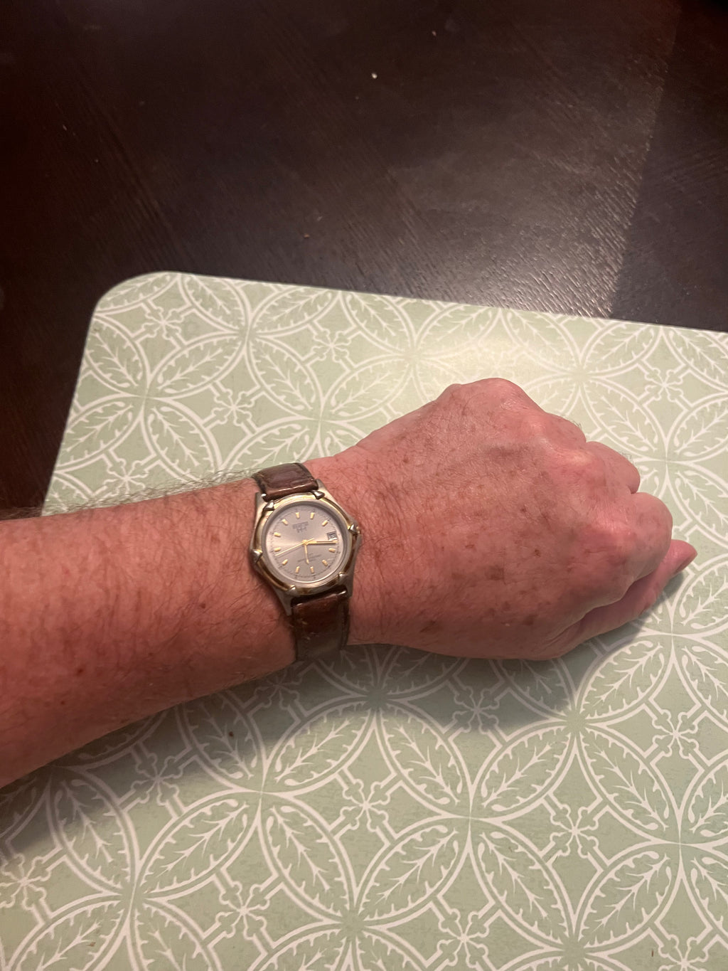 Men’s 1991 Brighton Bay date watch two-tone