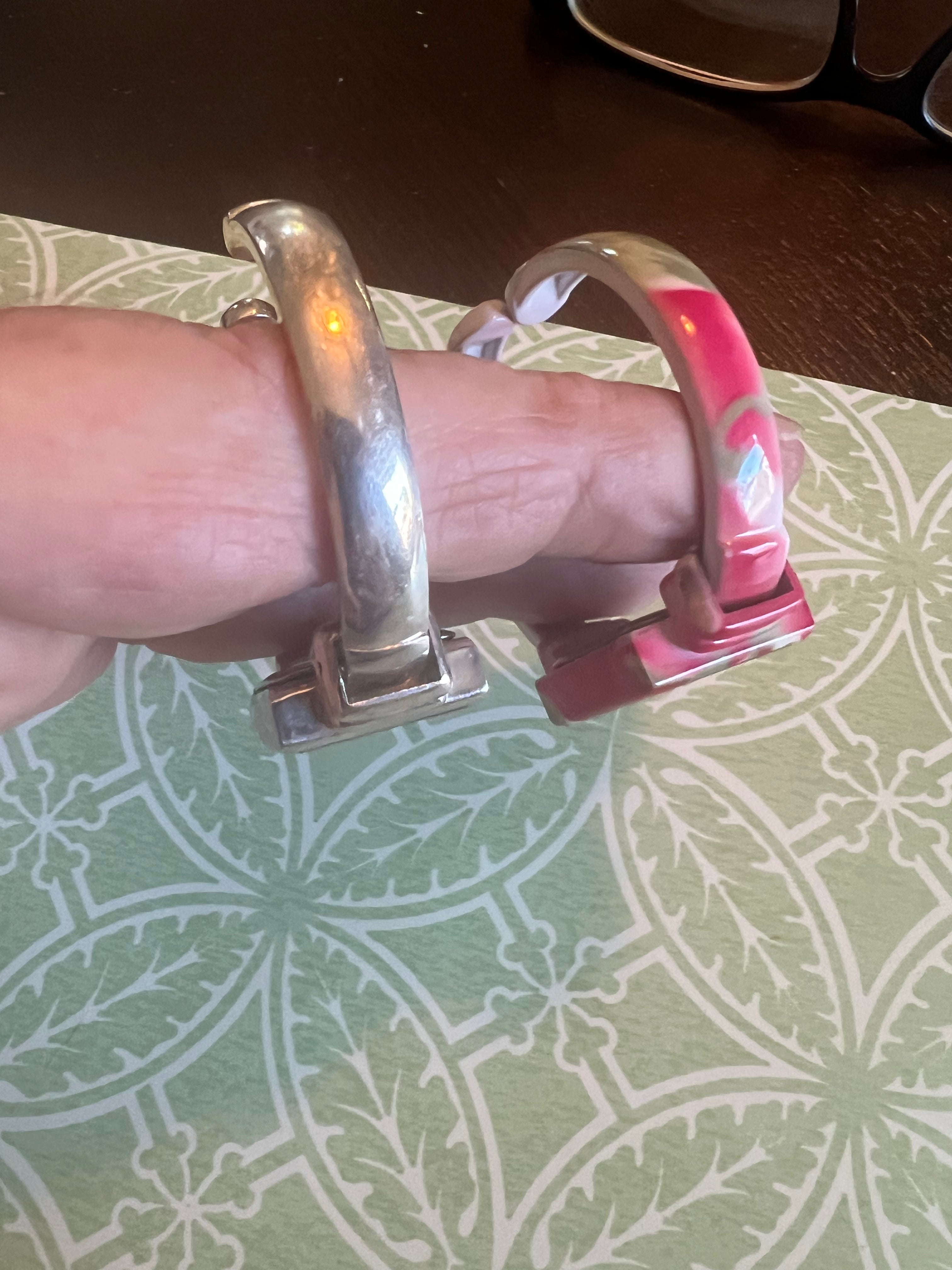 Lot of 2 ladies bangle watches new batteries xlnt condition