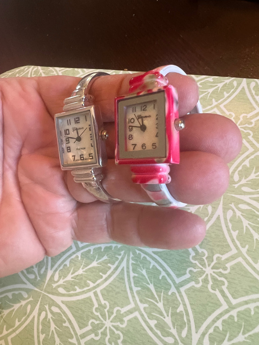 Lot of 2 ladies bangle watches new batteries xlnt condition