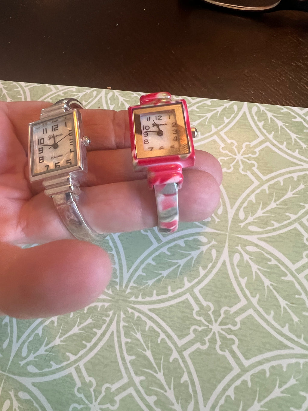 Lot of 2 ladies bangle watches new batteries xlnt condition