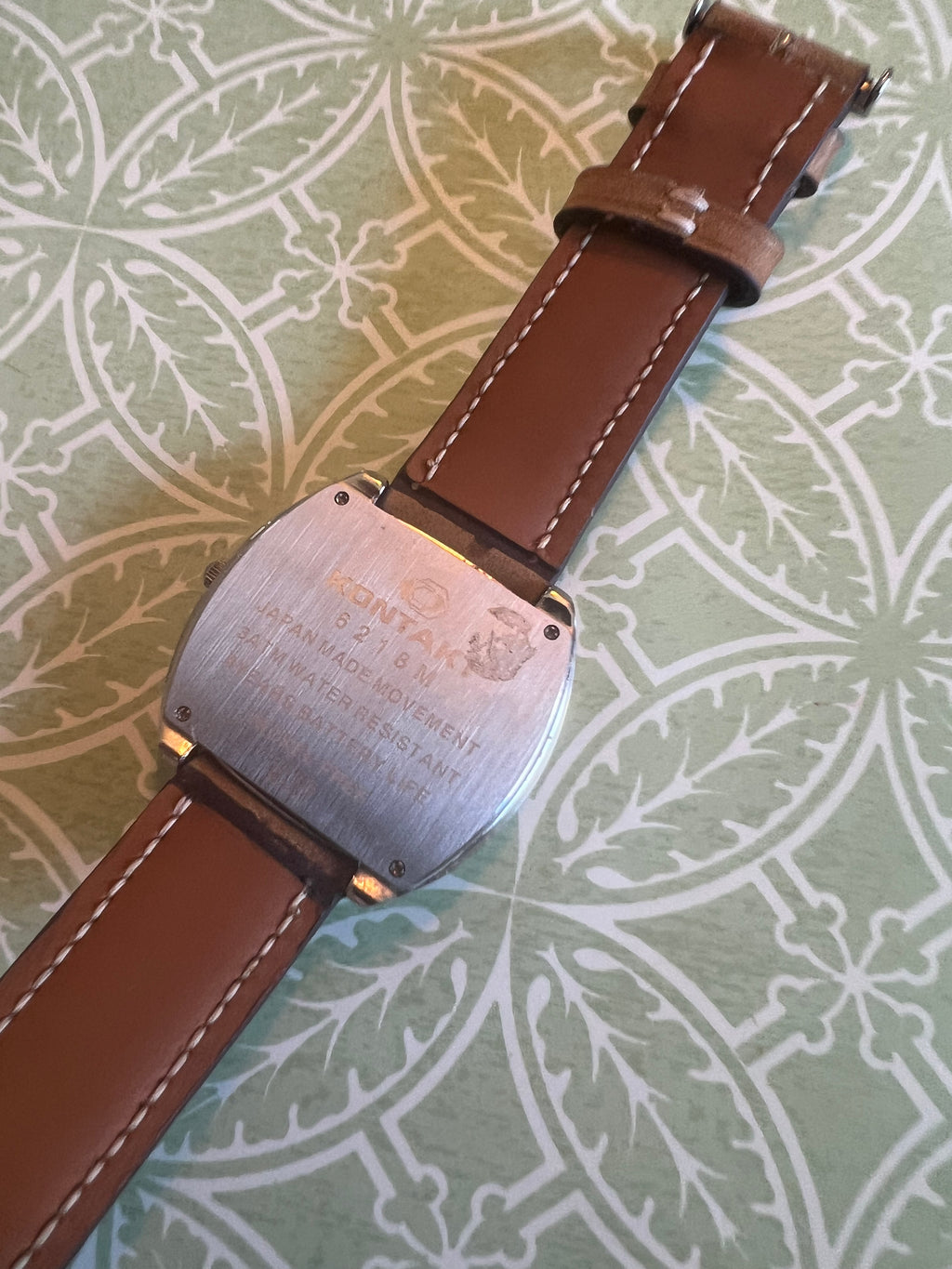 Men’s large rectangular Kontakt brand watch