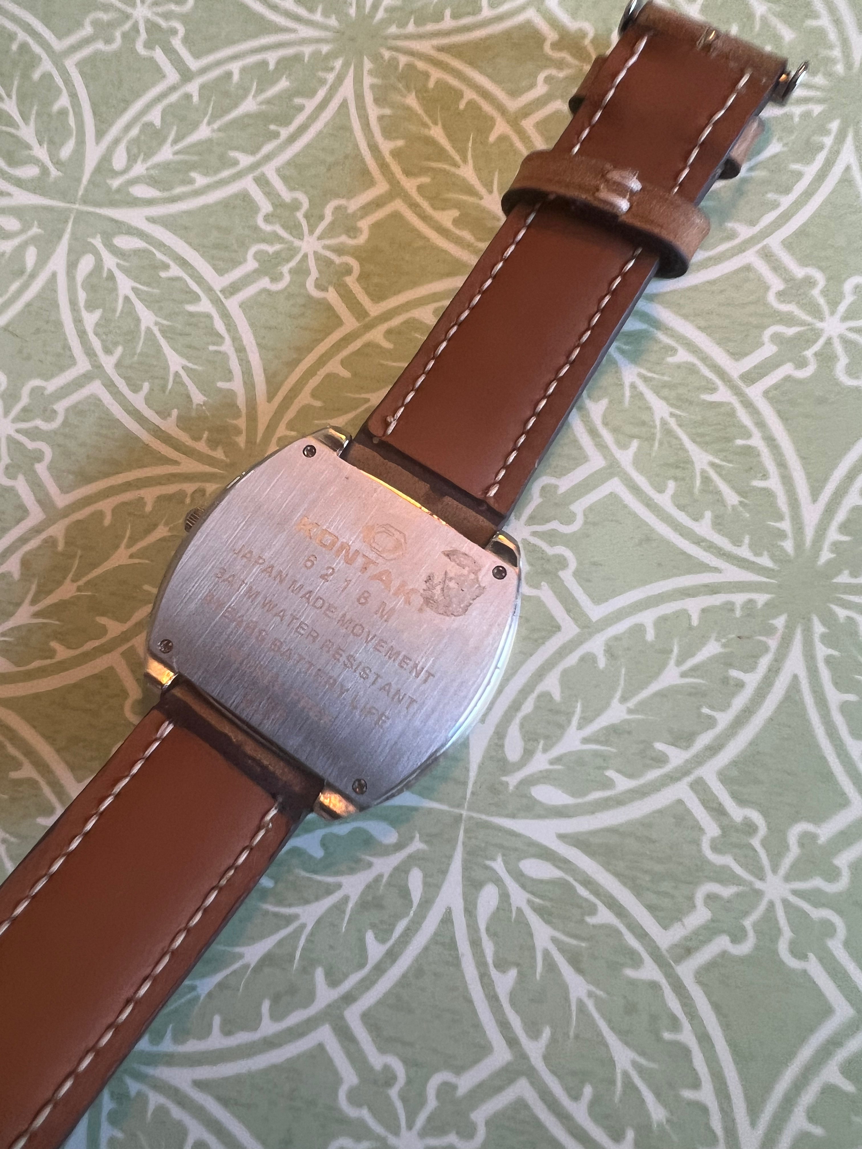 Men’s large rectangular Kontakt brand watch