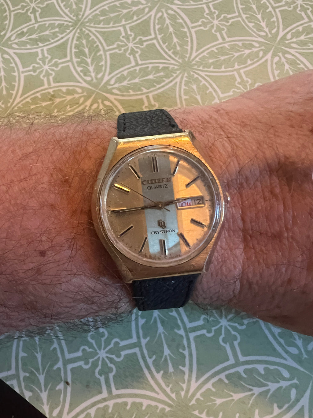 Men’s Vintage Citizen Crystron men’s watch. Runs great