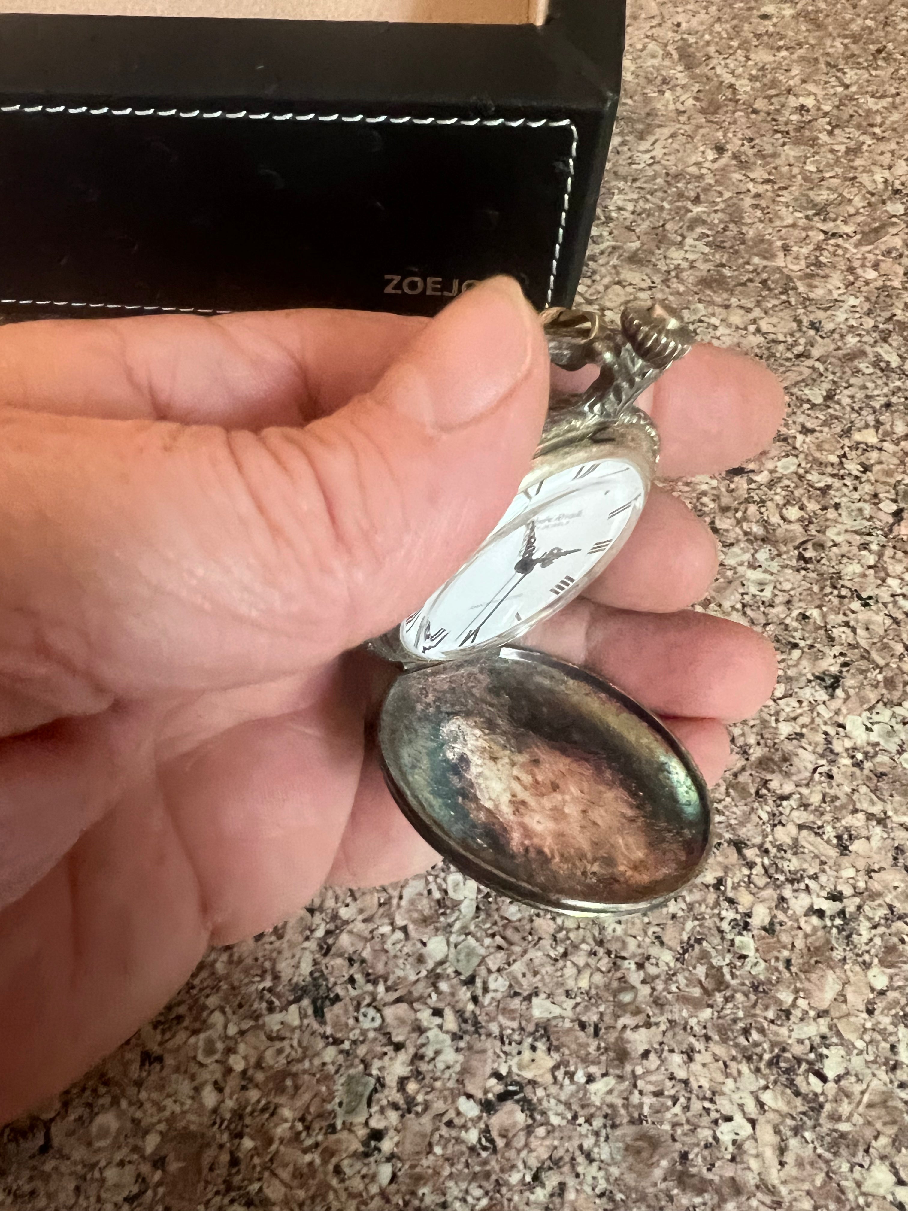 Vintage men’s Andre Rivalle 17-jewel Swiss pocket watch. Runs perfectly