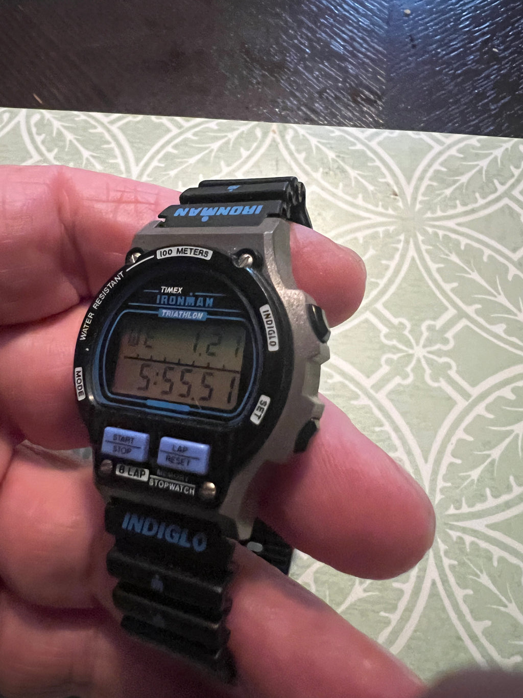 Vintage 1990s Timex Ironman Watch, Digital Watch, Women’s new battery bright glow