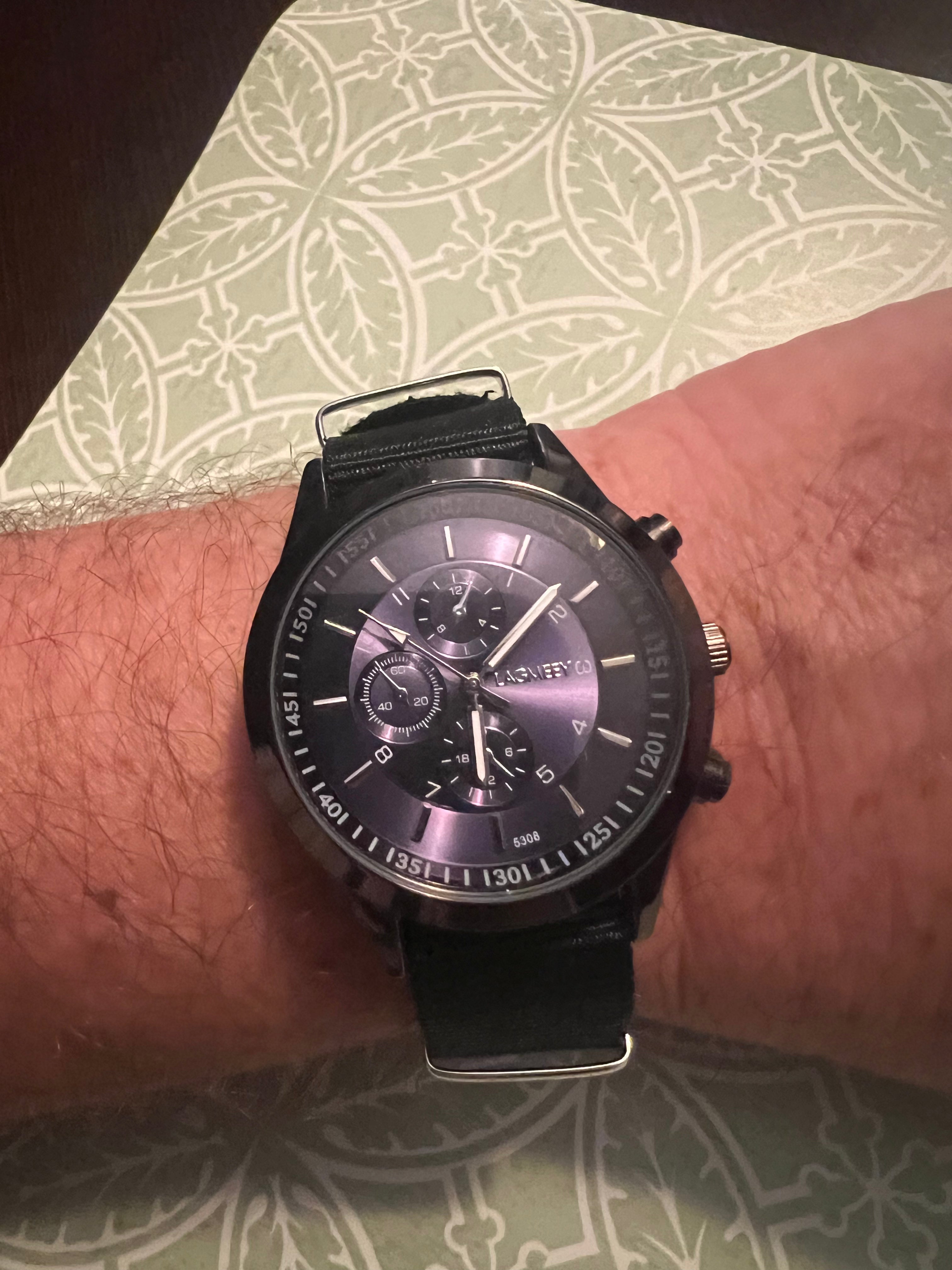 Men’s Lagmeey 5308 watch on nato strap