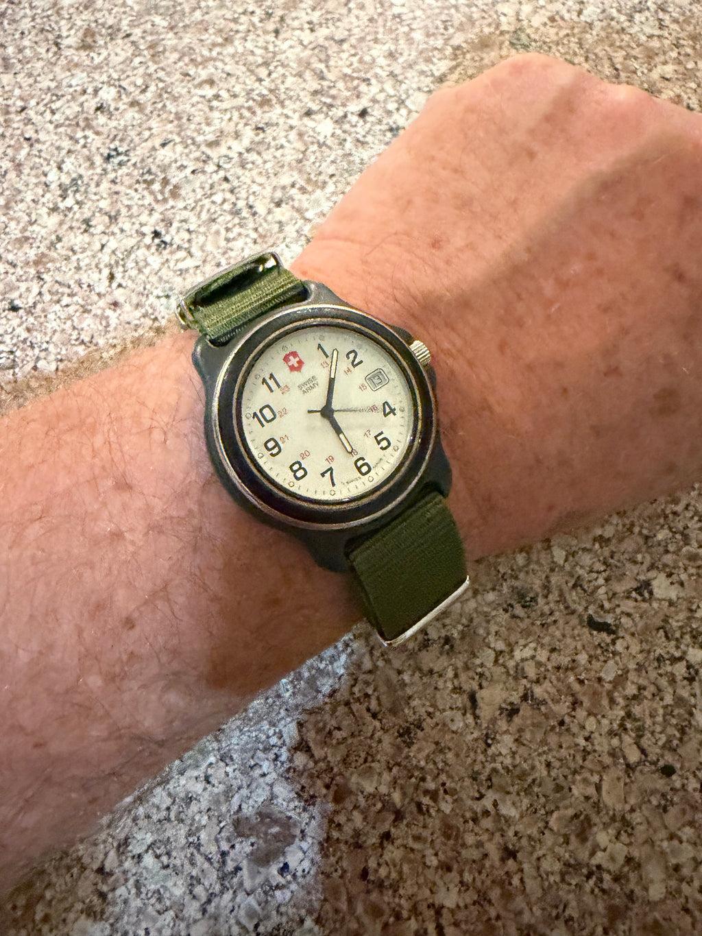 The Vintage Victorinox Swiss Army Black Case Delta Field Men's Watch