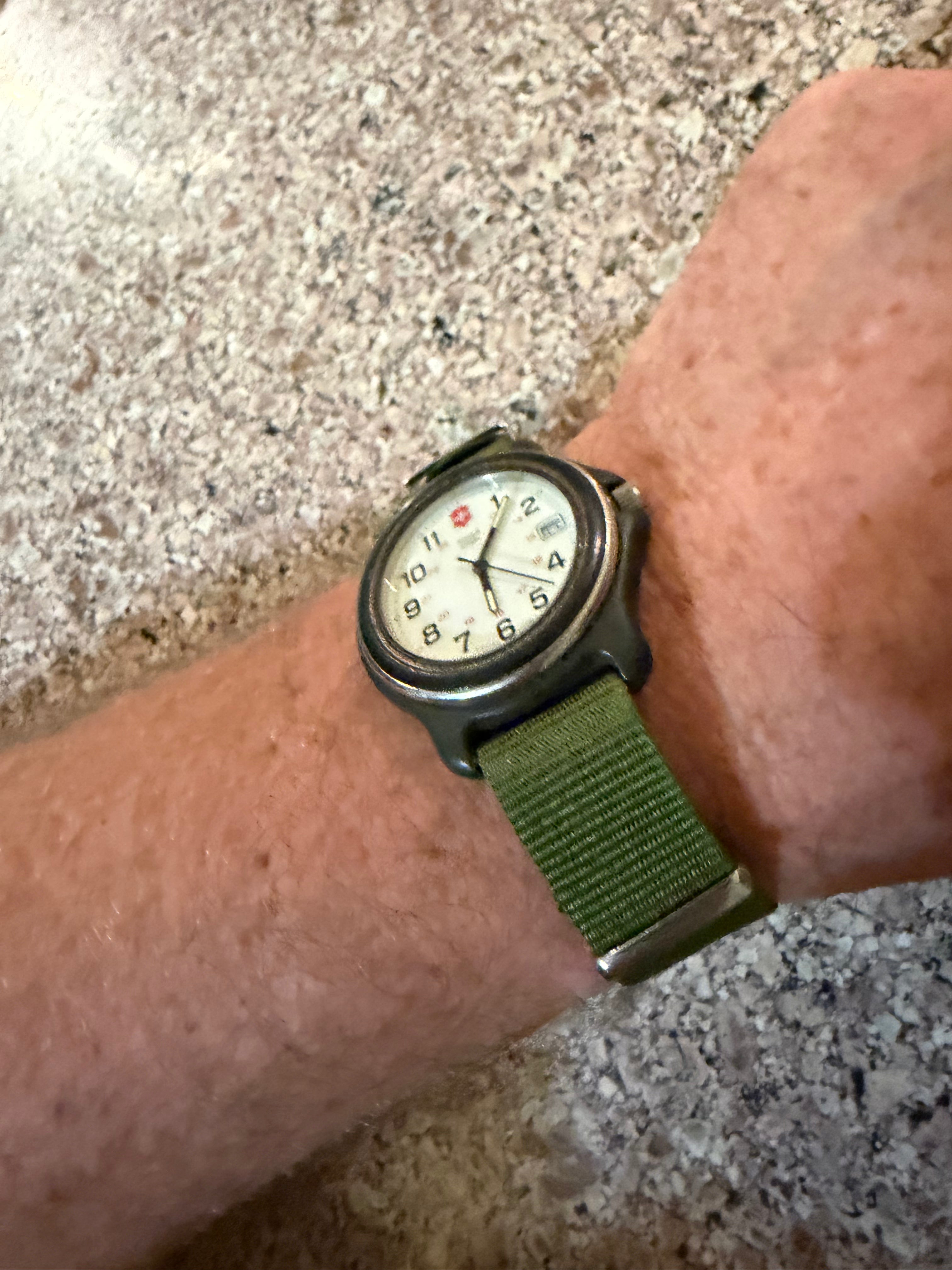 The Vintage Victorinox Swiss Army Black Case Delta Field Men's Watch