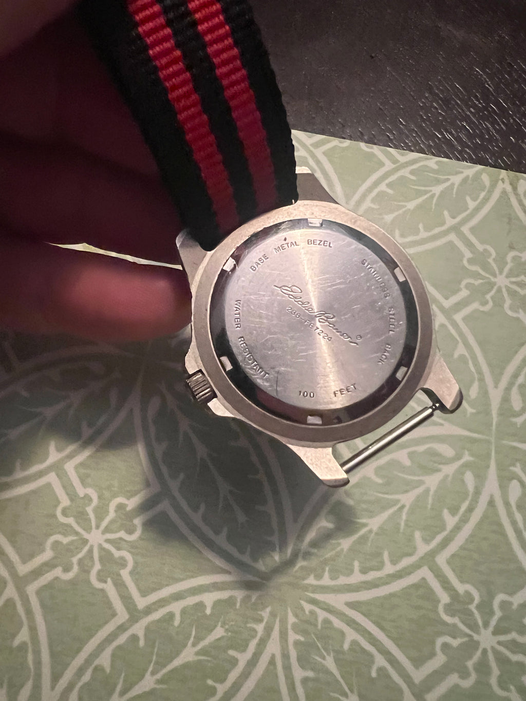 Men’s Eddie Bauer field watch with date and military time window