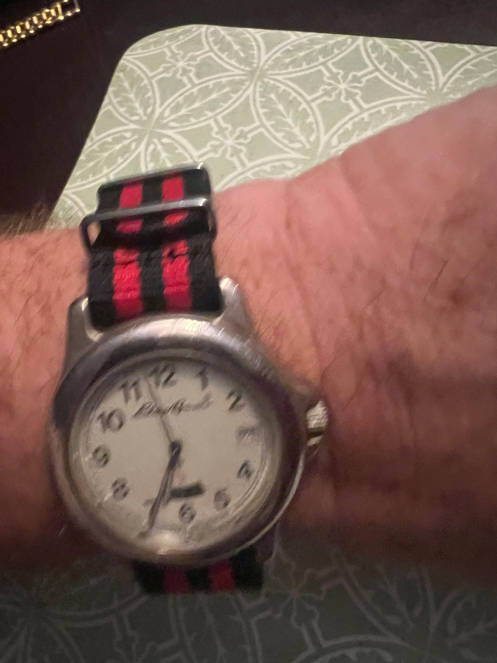 Men’s Eddie Bauer field watch with date and military time window