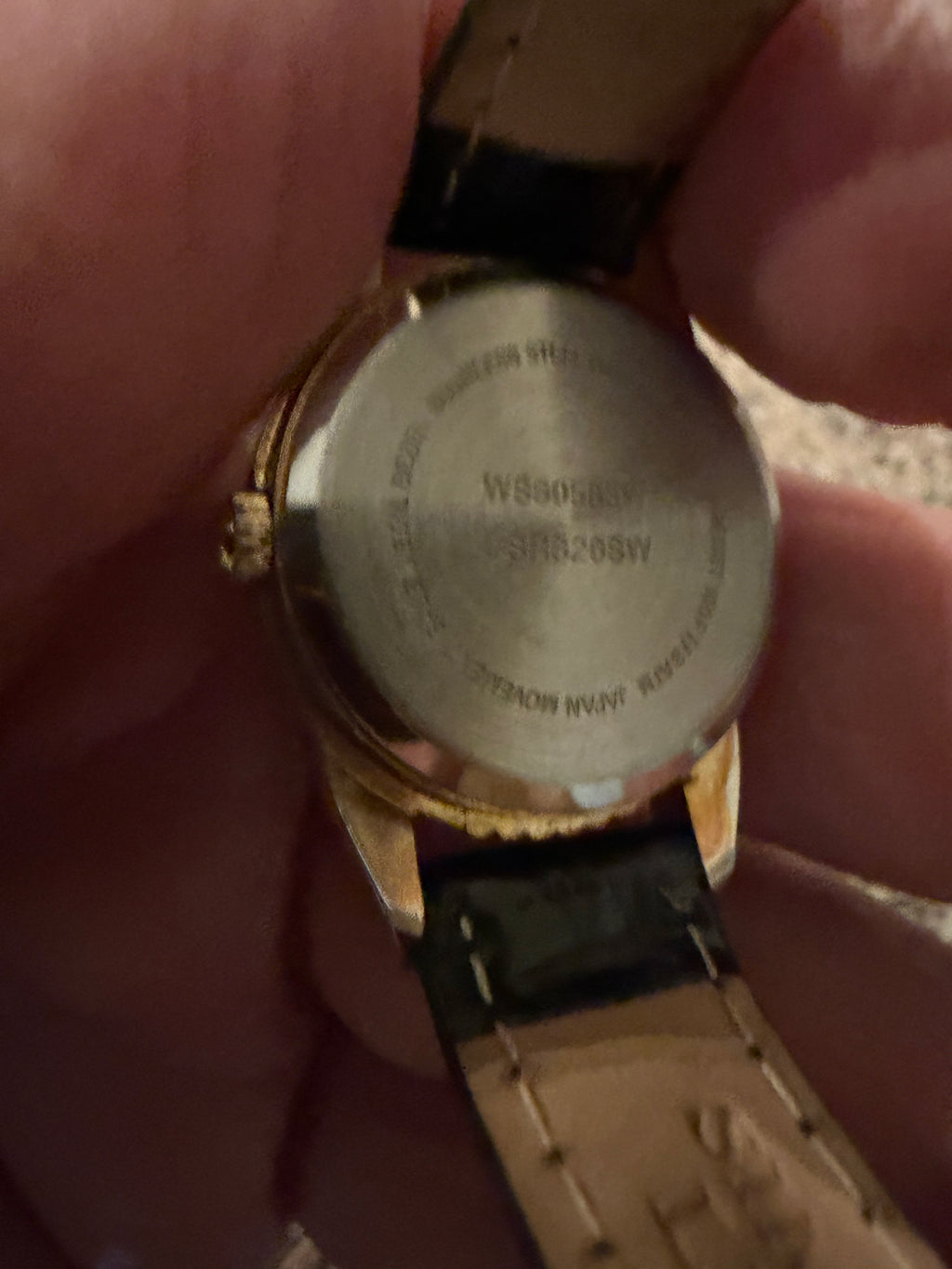 90’s dainty ladies two tone moon phase watch