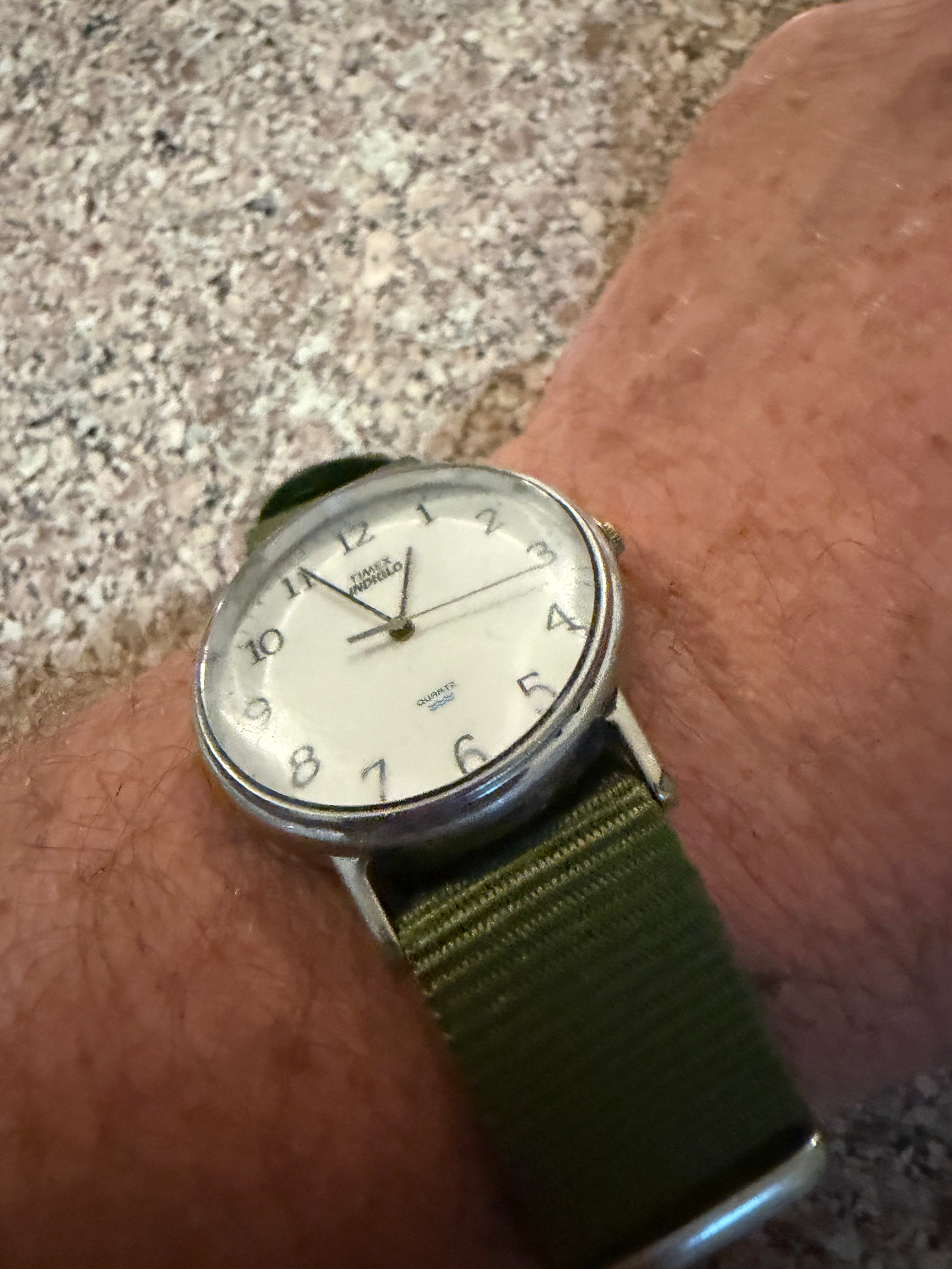 Vintage men’s Timex field watch. NATO strap.