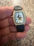 Disney Dainty blinged out Mickey Mouse watch. New Battery