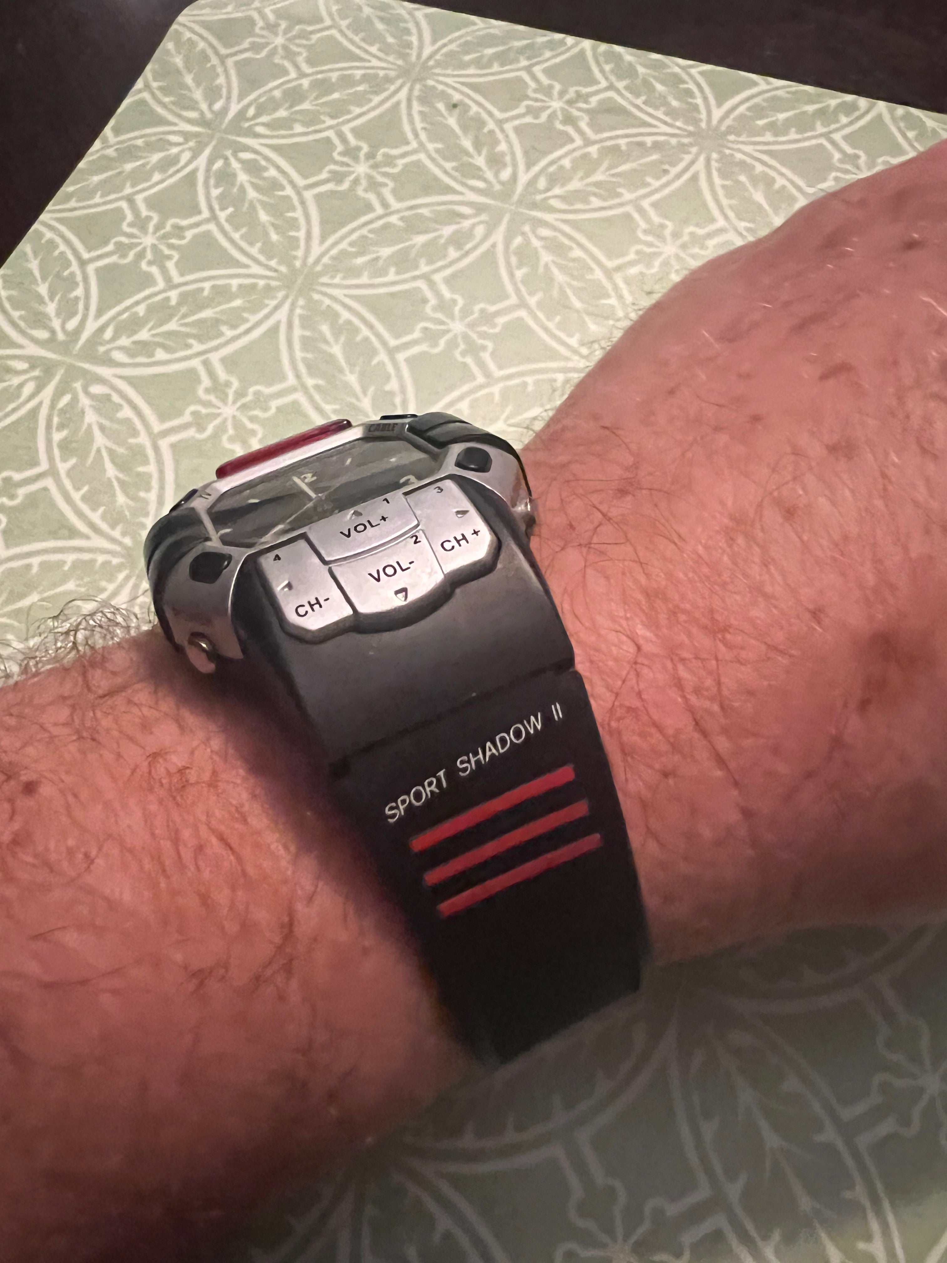 Men’s Quartz TV Remote Control Wristwatch Working. Funky Watch. New Batteries