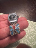 Ladies vintage Bolivia watch with southwestern butterfly band