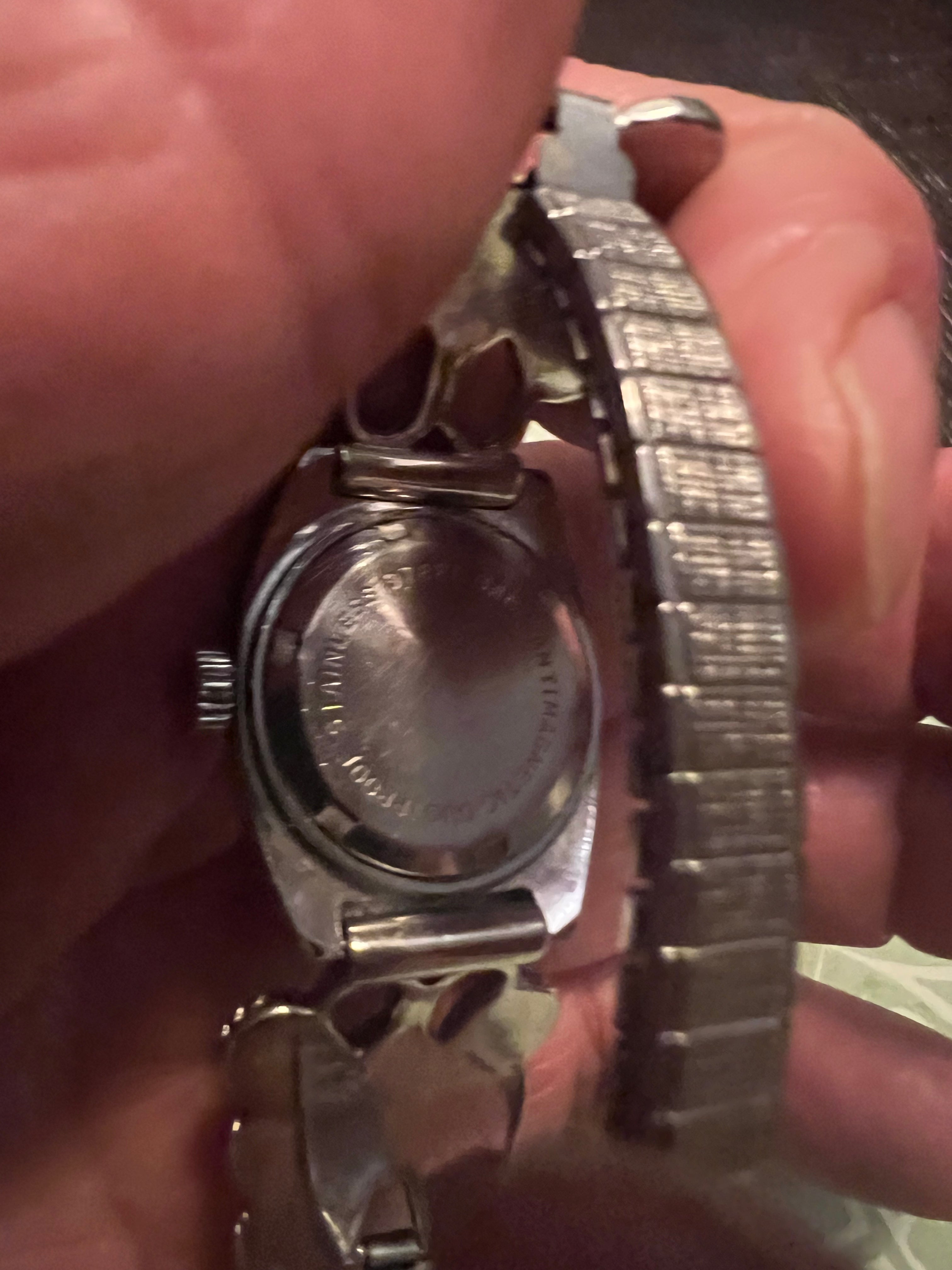 Ladies vintage Bolivia watch with southwestern butterfly band